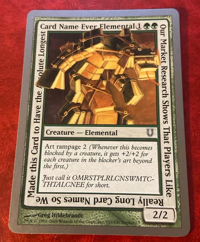 "Our Market Research... Longest Name Ever" - Magic The Gathering - Unhinged
