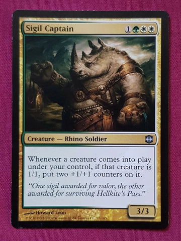 "Sigil Captain" - Magic The Gathering Card - Alara Reborn