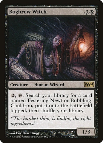 "Bogbrew Witch" FOIL - Magic The Gathering Card - M14