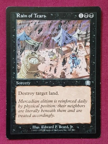"Rain of Tears" x4 - Magic The Gathering - Mercadian - 4-Card Playset