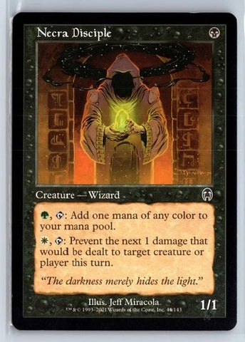 "Necra Disciple" - Magic The Gathering Card - Apocalypse