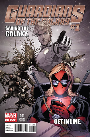 Guardians Of The Galaxy #1 - Marvel - 2013 - Deadpool Text Variant