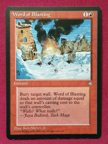 "Word Of Blasting" x4 - Magic The Gathering Card - Ice Age - 4-Card Playset