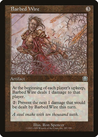 "Barbed Wire" - Magic The Gathering Card - Mercadian Masques
