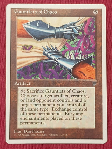 "Gauntlets Of Chaos" - Magic The Gathering Card - Chronicles