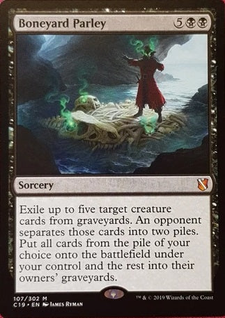 "Boneyard Parley" - Magic The Gathering Card - C19