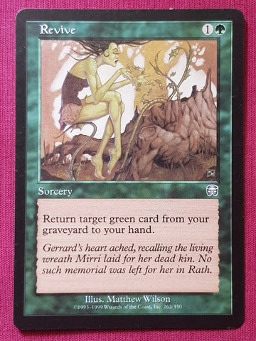 "Revive" - Magic The Gathering Card - Mercadian Masques
