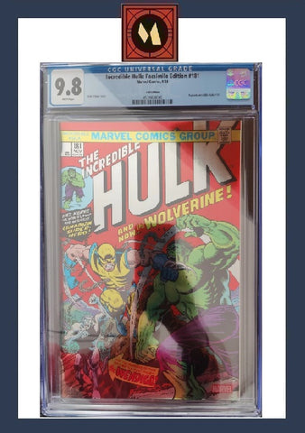 Incredible Hulk #181 FOIL Facsimile - Marvel Comics - 2023 - Slabbed CGC 9.8