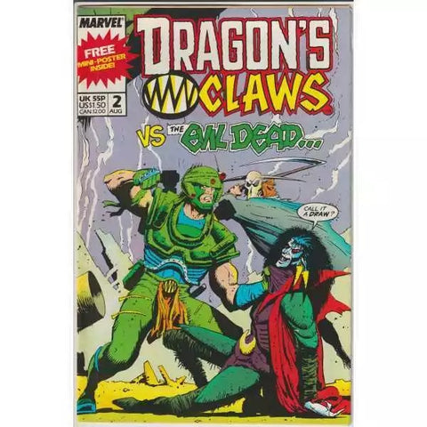 Dragon's Claws #2 - Marvel Comics - 1988