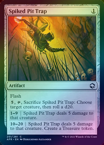 "Spiked Pit Trap" FOIL - Magic The Gathering Card - AFR