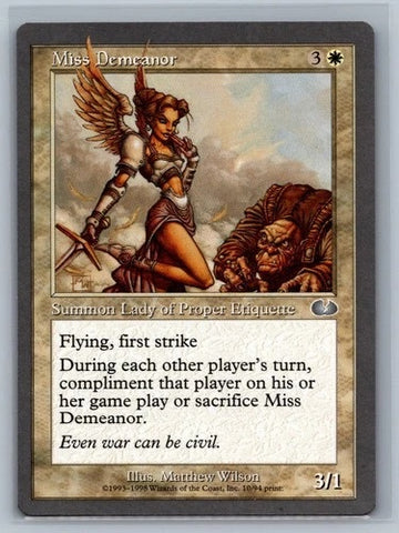"Miss Demeanor" - Magic The Gathering - Unglued