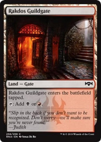 "Rakdos Guildgate" - Magic The Gathering Card - RNA - De Ro Art