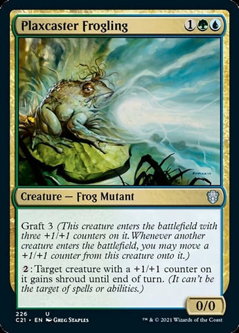 "Plaxcaster Frogling" - Magic The Gathering Card - C21