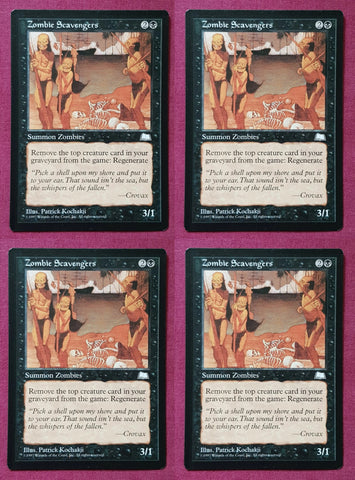 "Zombie Scavengers" x4 - Magic The Gathering - Weatherlight - 4-Card Playset