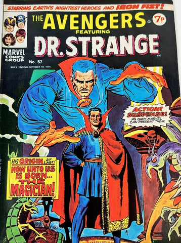 The Avengers #57 - Marvel Comics / British - 1974 - 1st Doctor Strange