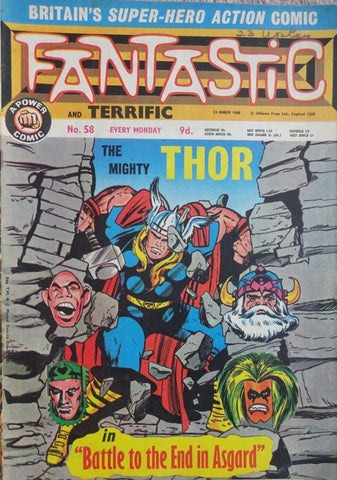 Fantastic Comic #58 - Marvel UK - 1968