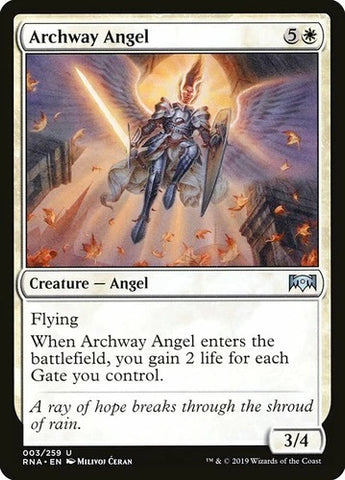 "Archway Angel" - Magic The Gathering Card - RNA
