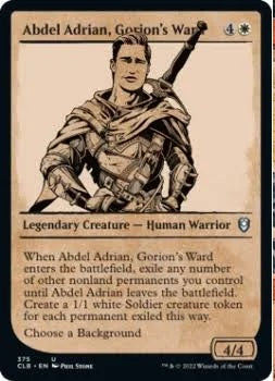"Abdel Adrian, Gorion's Ward" - Magic The Gathering Card - CLB