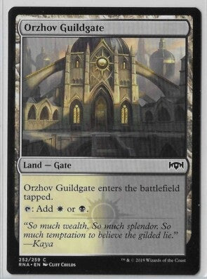 "Orzhov Guildgate" - Magic The Gathering Card - RNA
