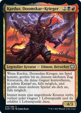 "Kardur, Doomscourge" - Magic The Gathering Card - KHM
