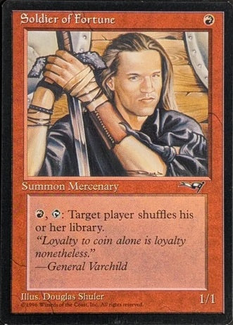 "Soldier Of Fortune" - Magic The Gathering Card - Alliances