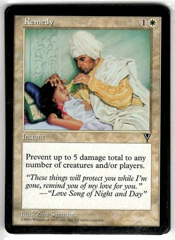 "Remedy" x4 - Magic The Gathering - Visions- 4-Card Playset