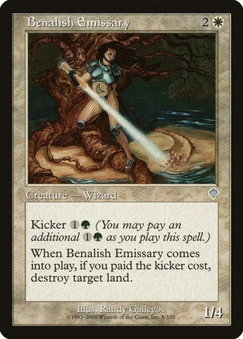 "Benalish Emissary" x4 - Magic The Gathering - Invasion - 4-Card Playset