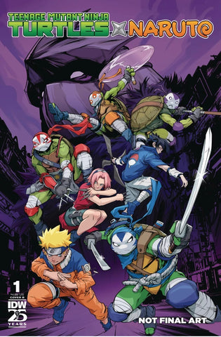 Teenage Mutant Ninja Turtles X Naruto #1 - IDW - 2024 - Cover B