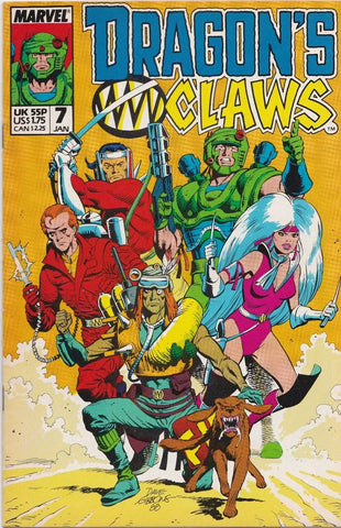 Dragon's Claws #7 - Marvel Comics - 1989