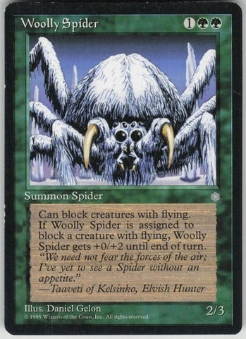 "Woolly Spider" x4 - Magic The Gathering - Ice Age - 4-Card Playset