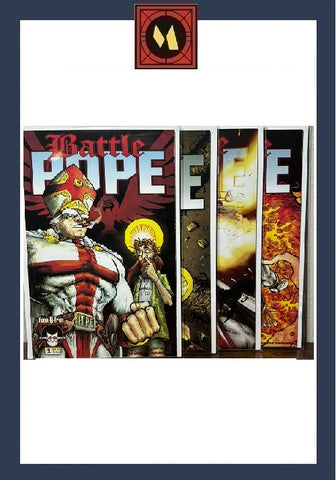 Battle Pope #1-#4 Complete Mini-Series - Funk-O-Tron - 2002