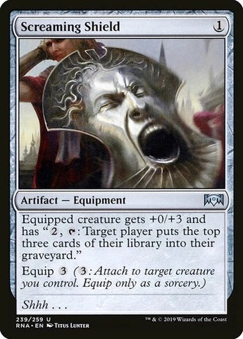 "Screaming Shield" - Magic The Gathering Card - RNA