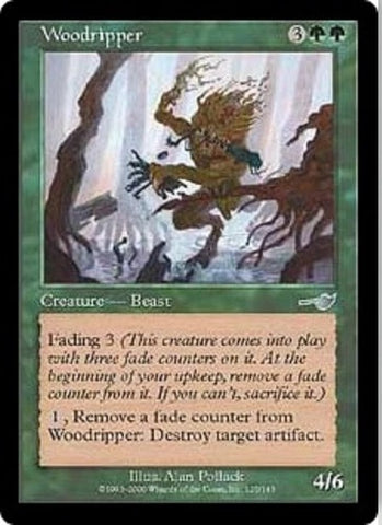 "Woodripper" x4 - Magic The Gathering - Nemesis - 4-Card Playset