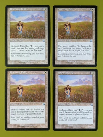"Flowering Field" x4 - Magic The Gathering - Prophecy - 4-Card Playset