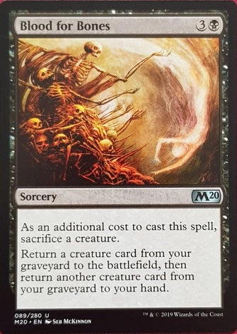 "Blood For Bones" - Magic The Gathering Card - M20