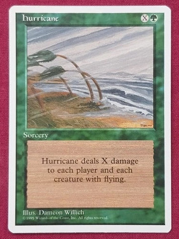 "Hurricane" x4 - Magic The Gathering Card - 4th Edition - 4-Card Playset