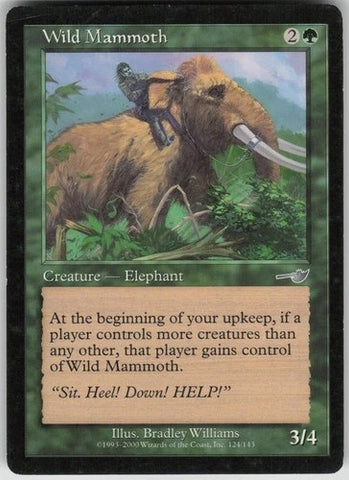 "Wild Mammoth" x4 - Magic The Gathering - Nemesis - 4-Card Playset