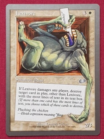 "Lexivore" - Magic The Gathering - Unglued