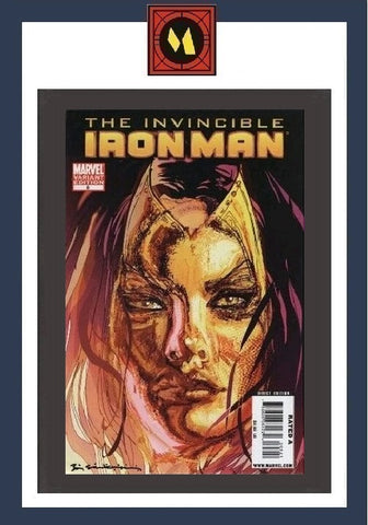 Invincible Iron Man #8 - Marvel Comics - 2009 - 1:10 Madame Masque Variant