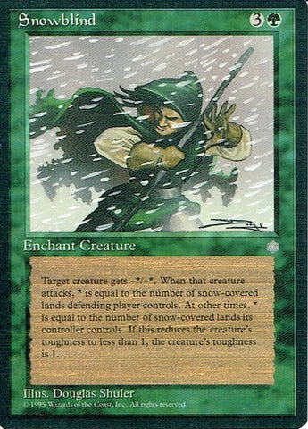 "Snowblind" x4 - Magic The Gathering - Ice Age - 4-Card Playset