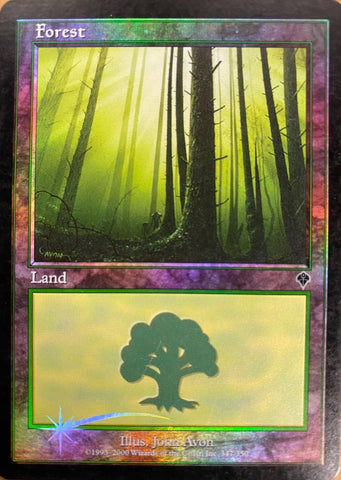 "Forest" FOIL - Magic The Gathering Card - Invasion