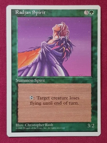 "Radjan Spirit" x4 - Magic The Gathering - 4th Edition - 4-Card Playset