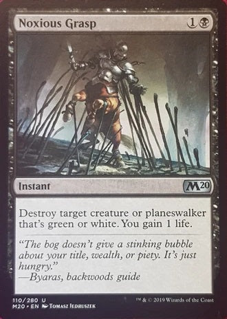 "Noxious Grasp" - Magic The Gathering Card - M20