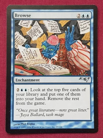 "Browse" - Magic The Gathering Card - Alliances