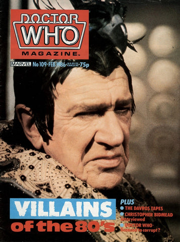 Doctor Who Magazines #109 & #110 - Marvel Comics - 1986