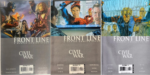 Civil War: Front Line #1, #2 and #3 - Marvel Comics - 2006