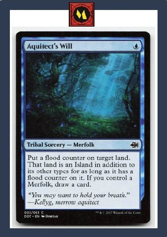 "Aquitect's Will" x4 - Magic The Gathering Card - DDT - 4-Card Playset