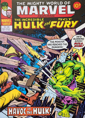 Mighty World of Marvel #292, #293 & #294 - Marvel / British - 1978