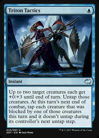 "Triton Tactics" - Magic The Gathering Card - DDT