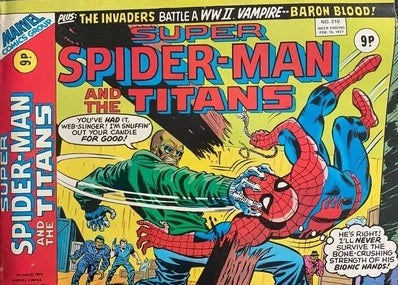 Super Spider-Man And The Titans #210 - Marvel / British - 1977